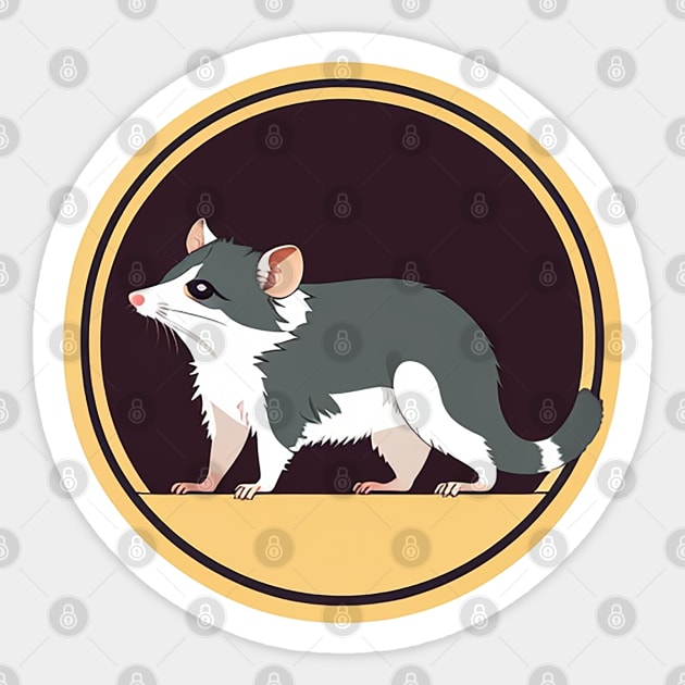 Weird Little Possum Marsupial Guy Sticker by CursedContent
